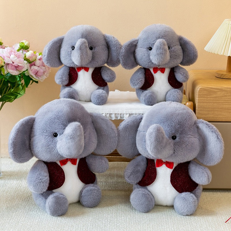 Gentleman Bow Tie Elephant Plush