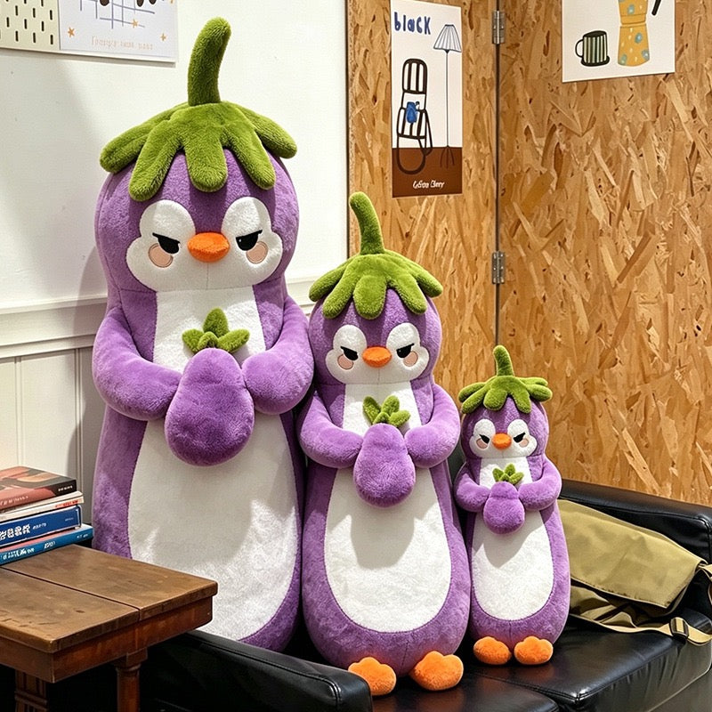 Aubergine Penguin Cuddle Plush