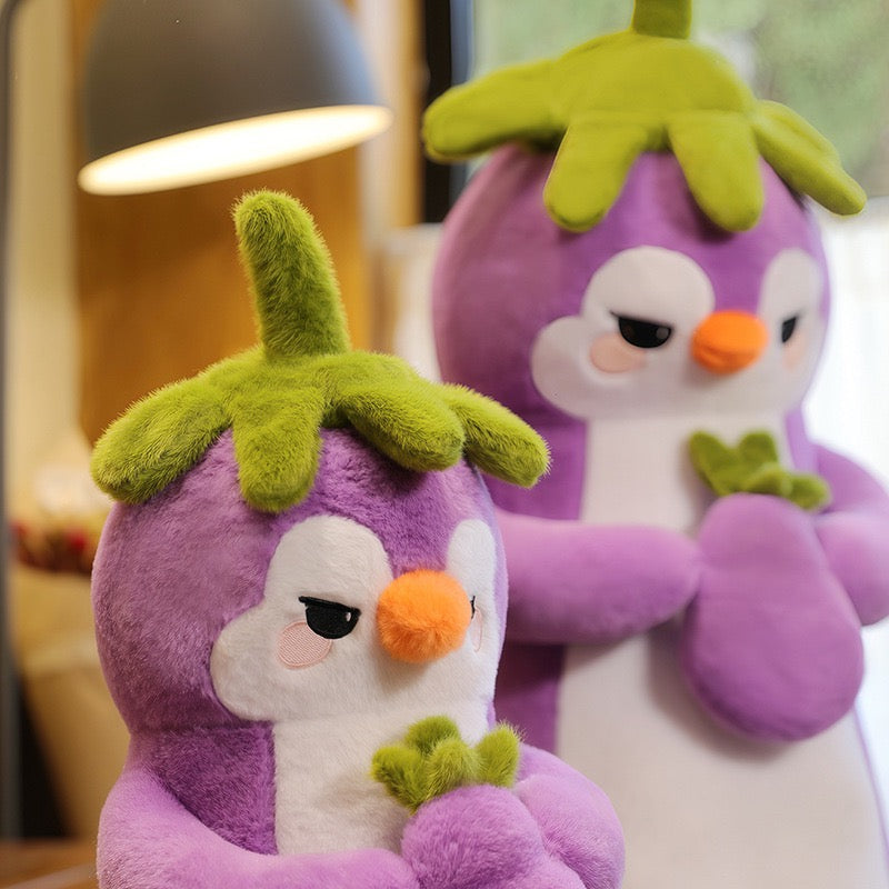 Aubergine Penguin Cuddle Plush