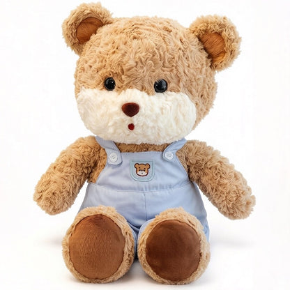 Blue Overalls Teddy Bear Plush