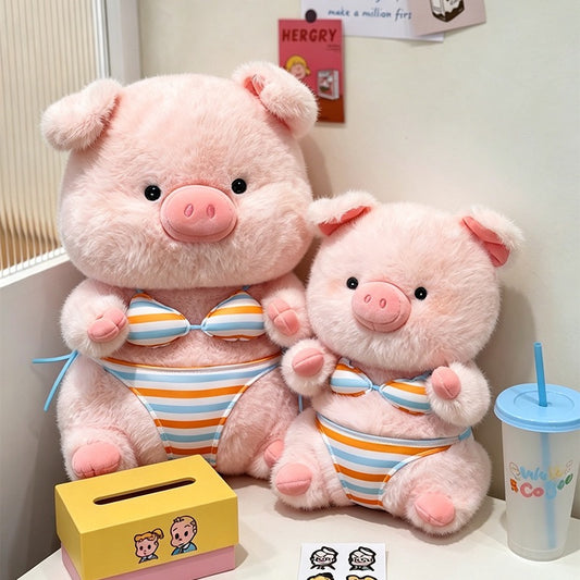 Bikini Piggy Stress Relief Plush
