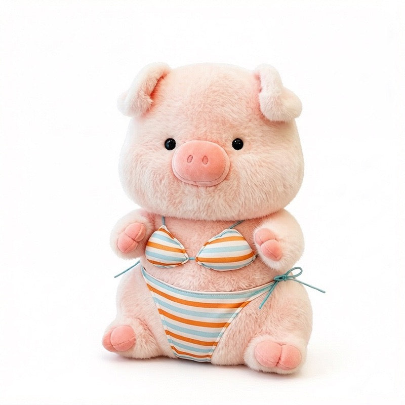 Bikini Piggy Stress Relief Plush