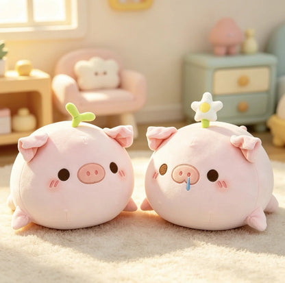 Flower Garden Piggy Cuddle Plush
