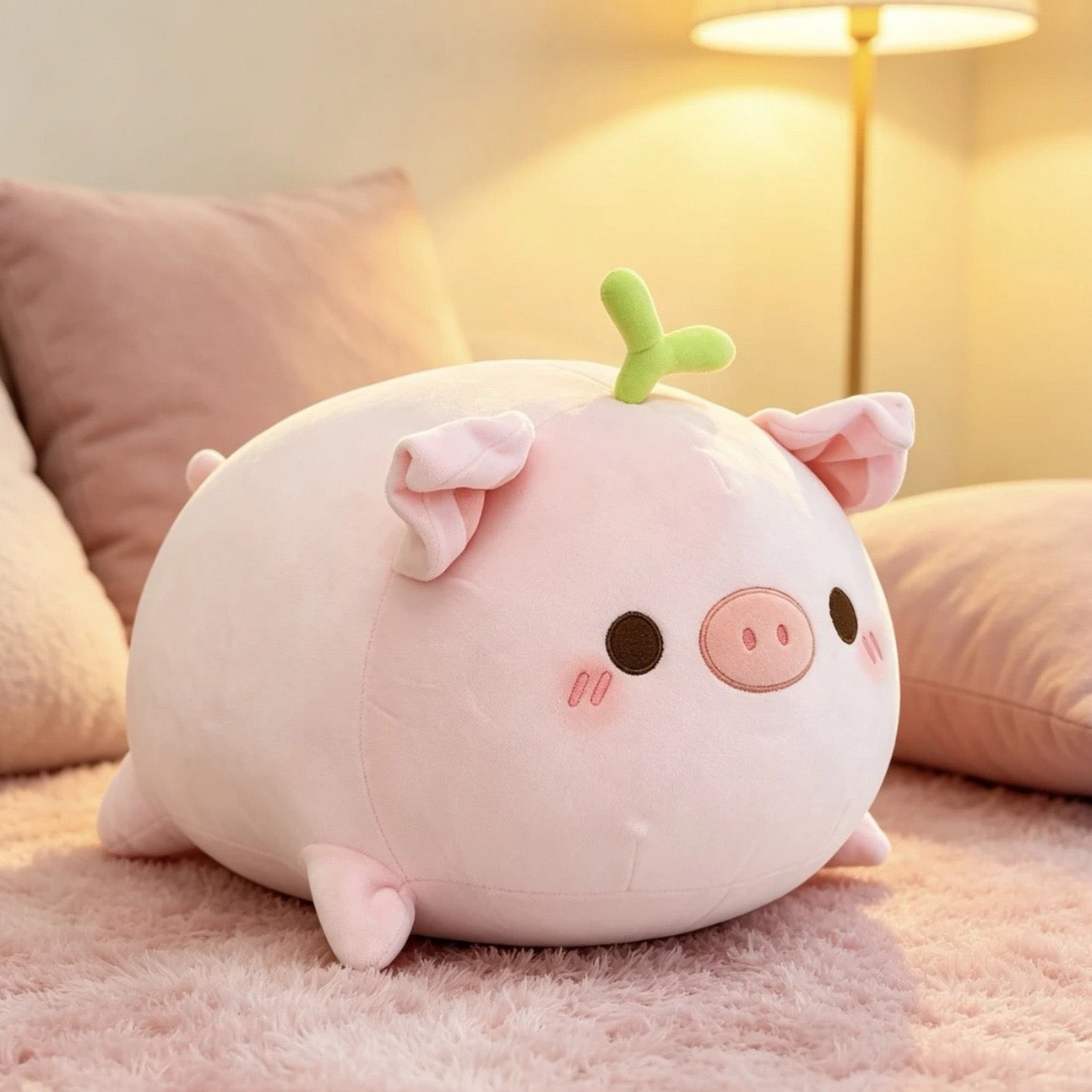 Flower Garden Piggy Cuddle Plush