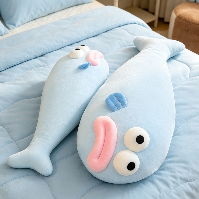 Goofy Long Fish Cuddle Cushion