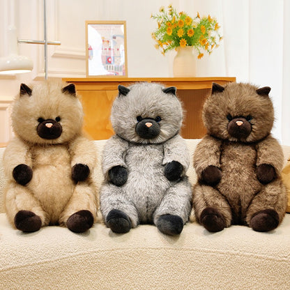 Fluffy Sitting Cat Cuddle Plush