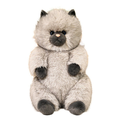 Fluffy Sitting Cat Cuddle Plush