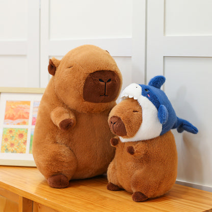 Shark Capybara Plush Toy