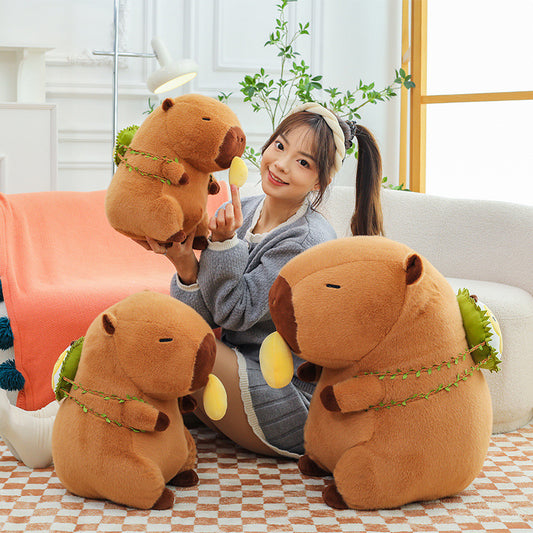 Stretchable Durian Capybara Plush Toy