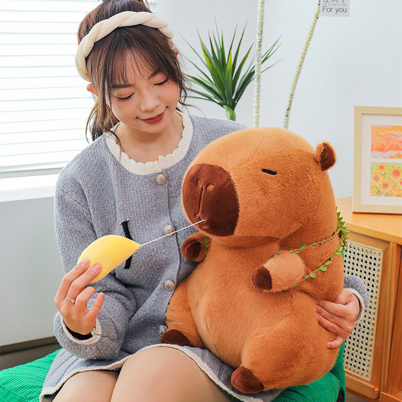 Stretchable Durian Capybara Plush Toy