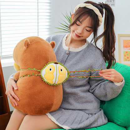 Stretchable Durian Capybara Plush Toy