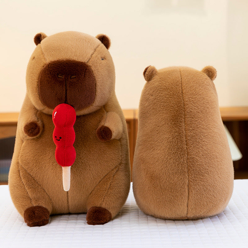 Retractable Tanghulu Capybara Plush Doll Pillow