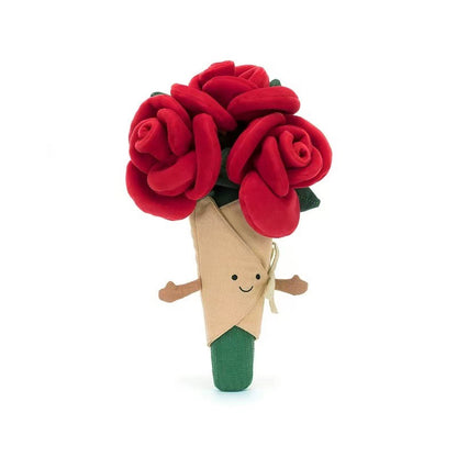 Plush Rose Bouquet Keepsake Charm