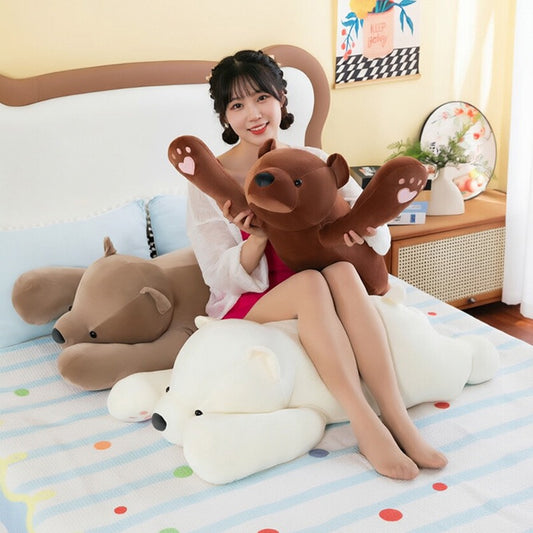 Polar Bear Hug Pillow Plush