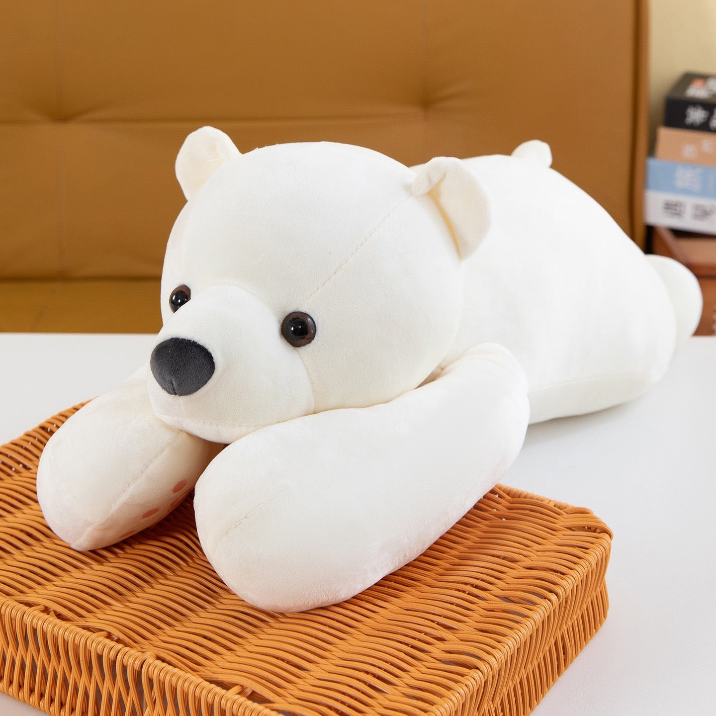 Polar Bear Hug Pillow Plush