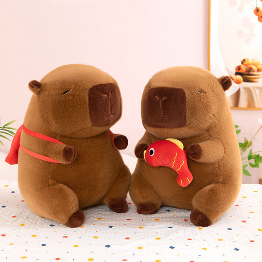 Red Koi Capybara Plush