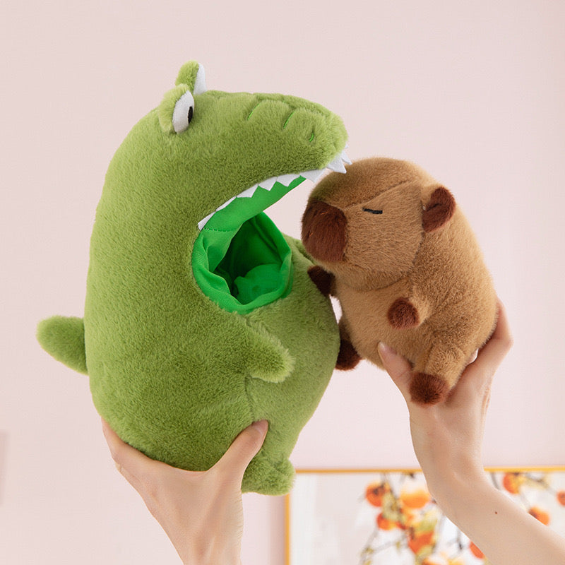 Capybara & Crocodile Plush Doll