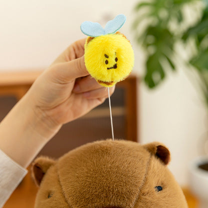 Cute Bee Capybara Plush