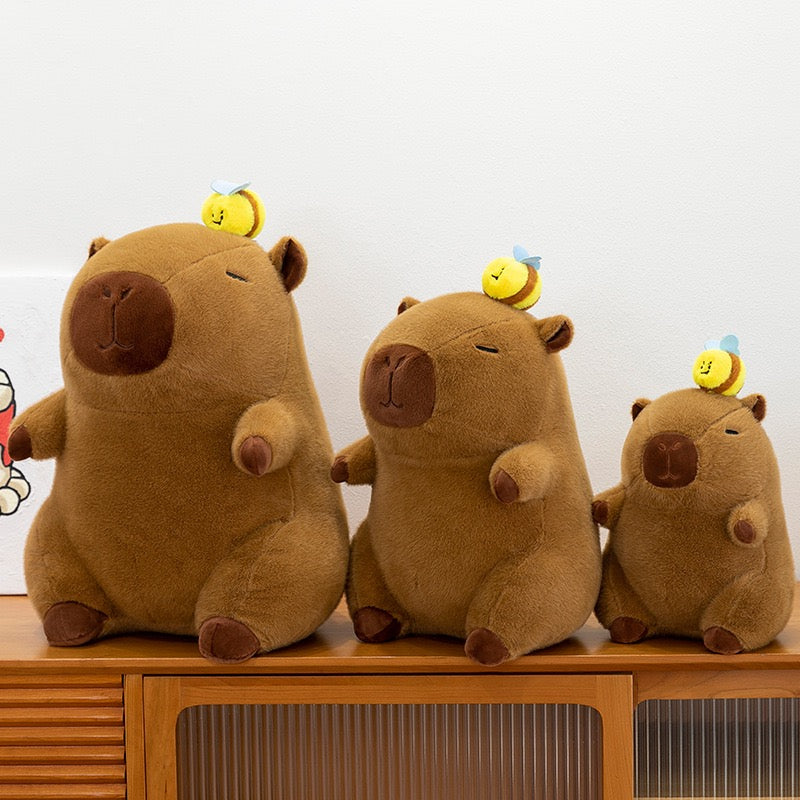 Cute Bee Capybara Plush