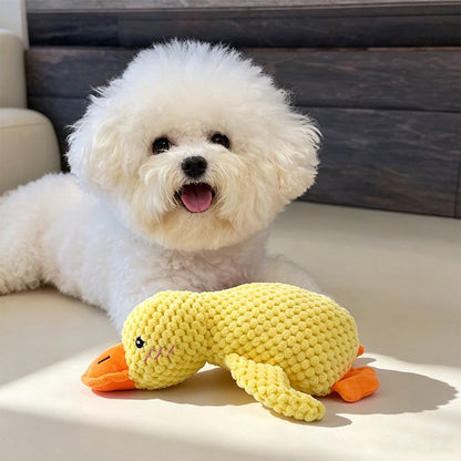 Squeaky Yellow Duck Pet Plush