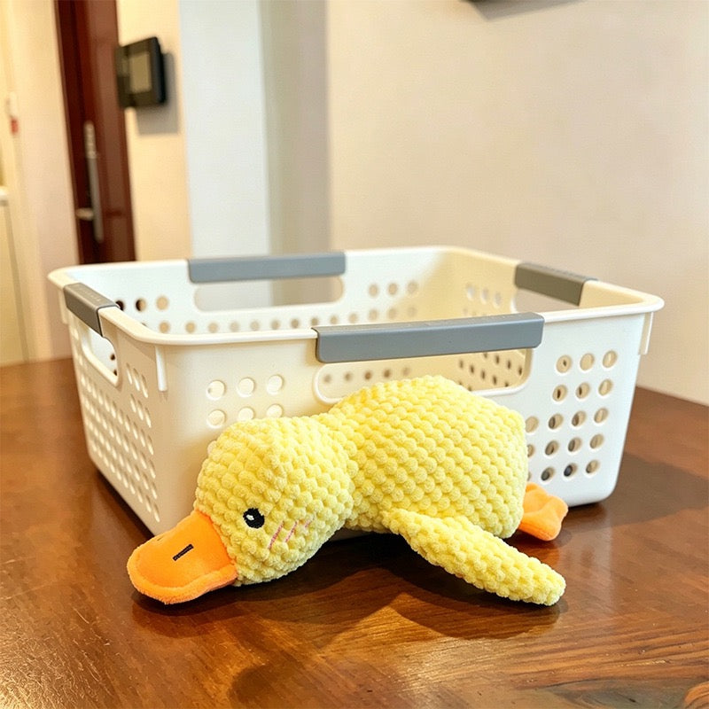 Squeaky Yellow Duck Pet Plush
