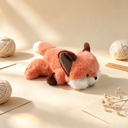 Fluffy Lying Down Animal Plush