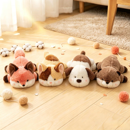 Fluffy Lying Down Animal Plush
