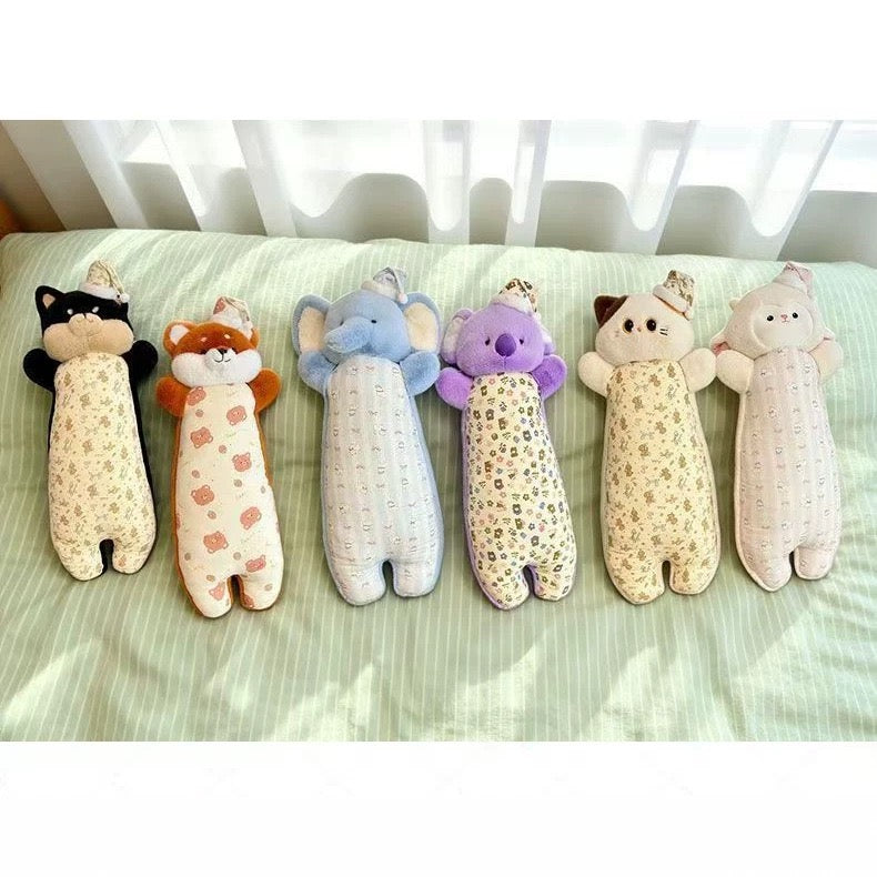 Floral Animal Side Sleeper Plush