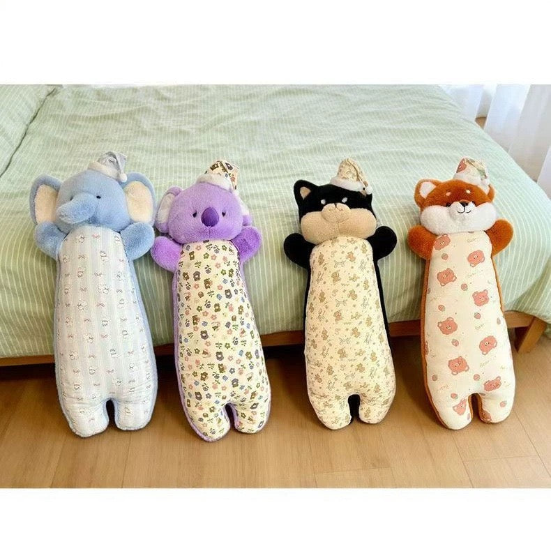 Floral Animal Side Sleeper Plush
