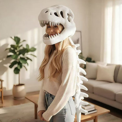 Funny Dinosaur Skeleton Headpiece Plush
