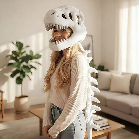 Funny Dinosaur Skeleton Headpiece Plush