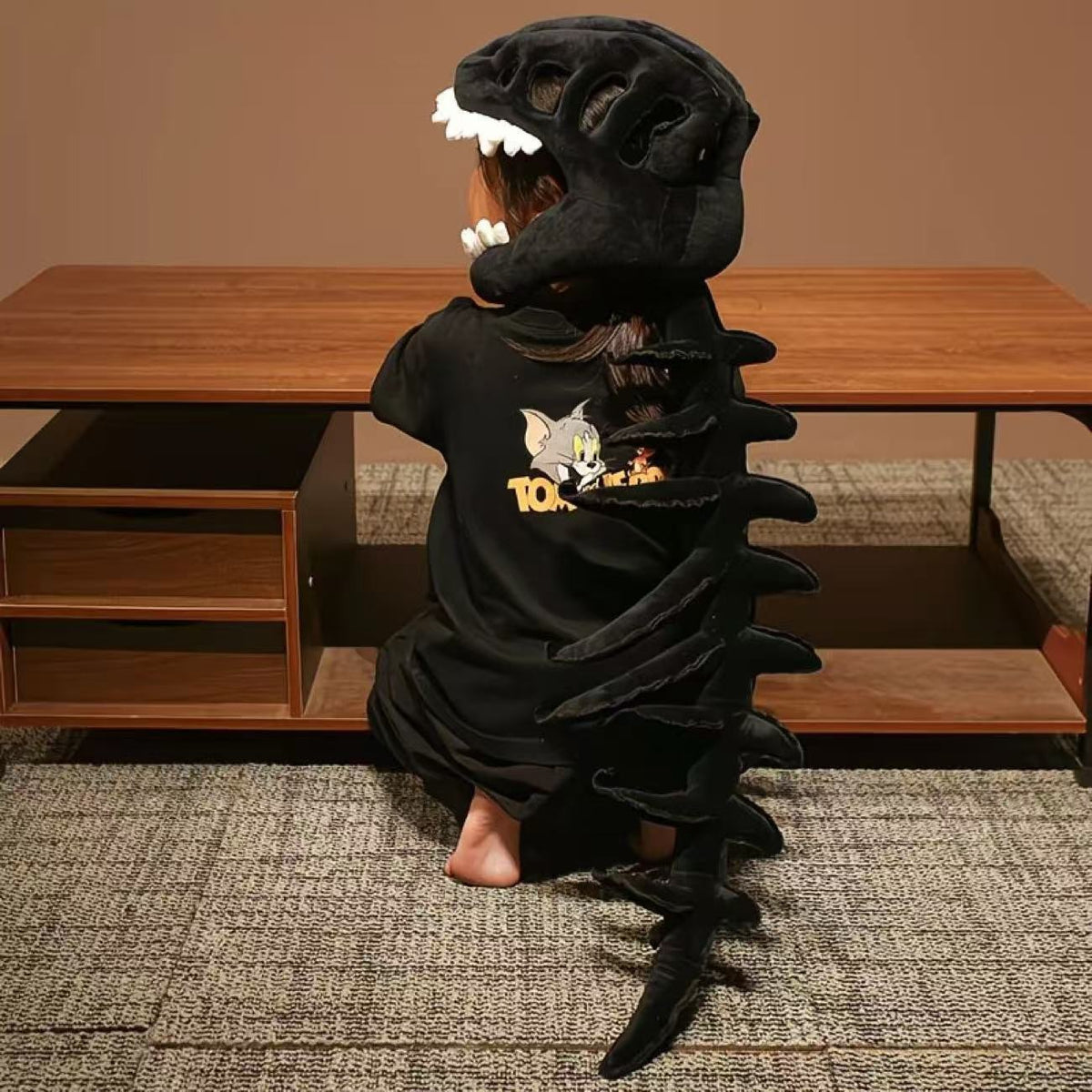 Funny Dinosaur Skeleton Headpiece Plush