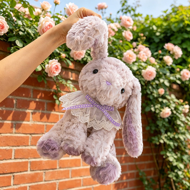 Purple Lop Eared Bunny Plush