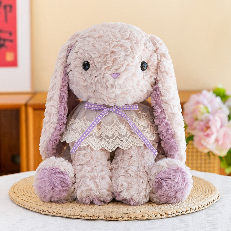Purple Lop Eared Bunny Plush