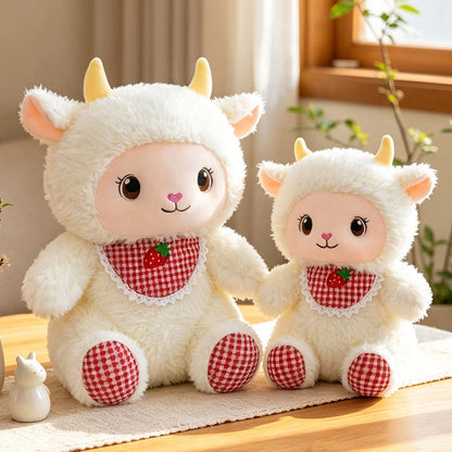 Strawberry Scarf Lamb Plush
