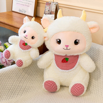 Strawberry Scarf Lamb Plush