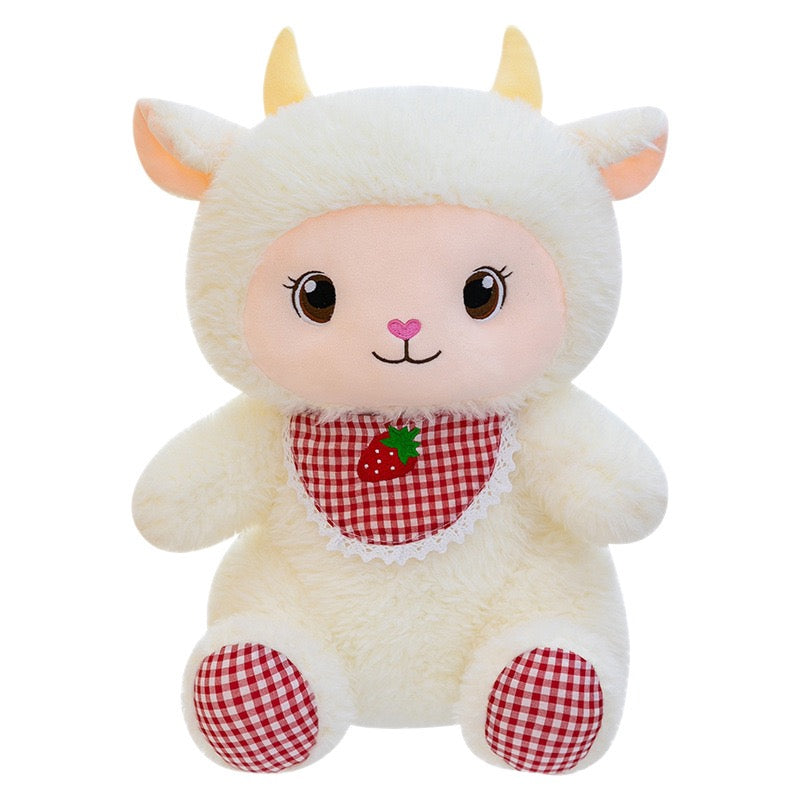 Strawberry Scarf Lamb Plush