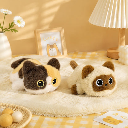 Little Black Siamese Cat Plush Charm