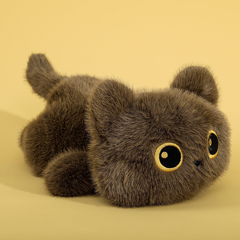 Little Black Siamese Cat Plush Charm