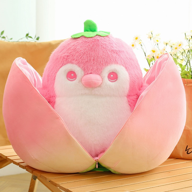 Strawberry Penguin Plush
