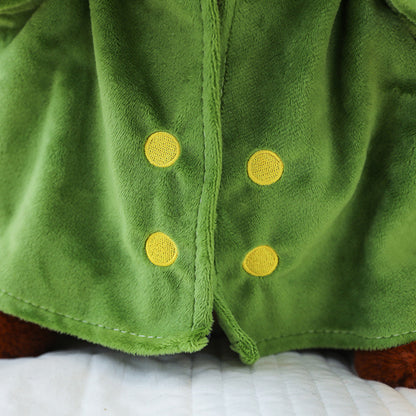 Capybara Plush Toy in Military Coat