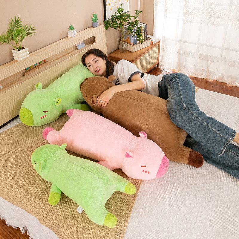 Capybara Candy Colour Long Body Pillow