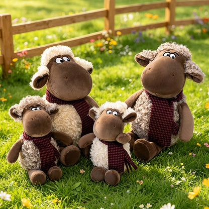 Scarf Wearing Sheep Cuddle Plush