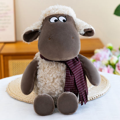Scarf Wearing Sheep Cuddle Plush