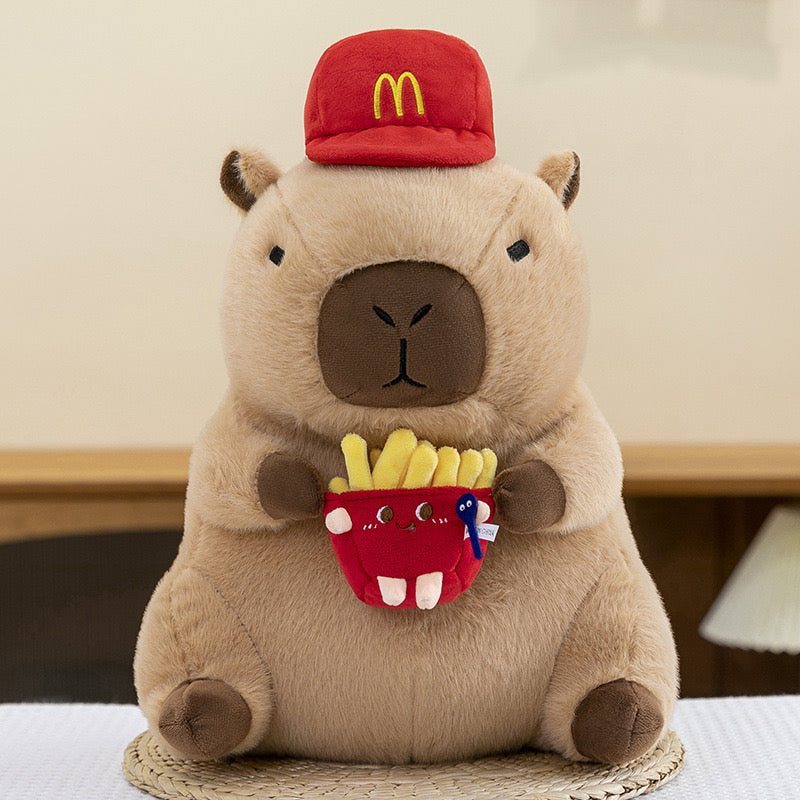 Capybara & Fries Plush Toy