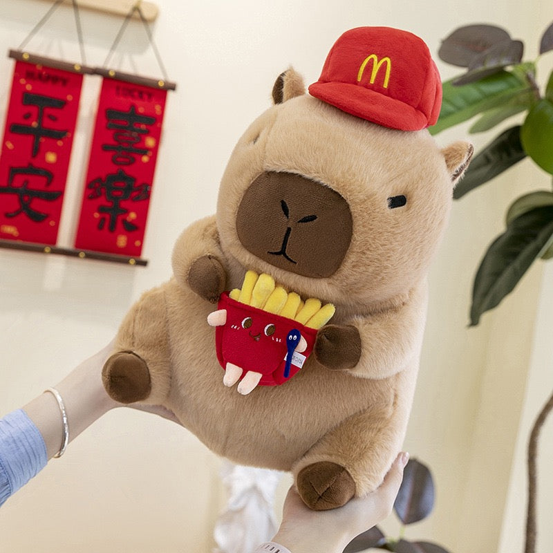 Capybara & Fries Plush Toy