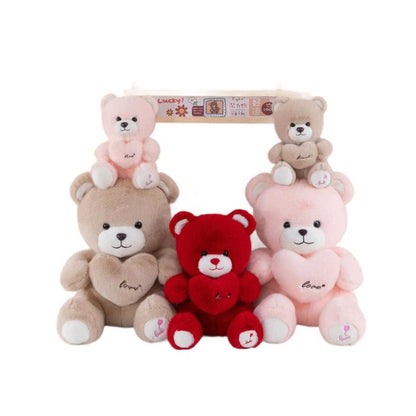 Heart Hugging Teddy Bear Plush