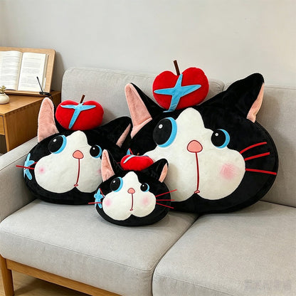 Apple Kitty Plush Cuddle Cushion