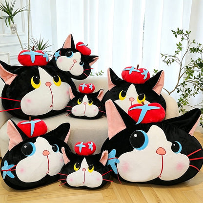 Apple Kitty Plush Cuddle Cushion