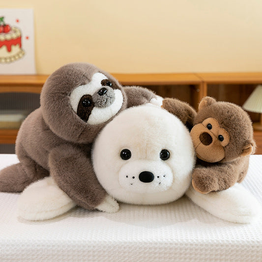 Seal Sloth Monkey Plush Toy
